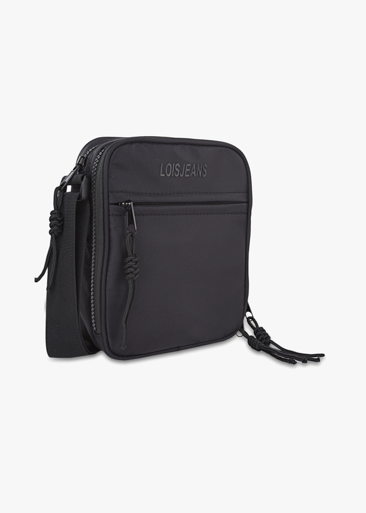 Bolso Bandolera Con Doble Compartimento negro