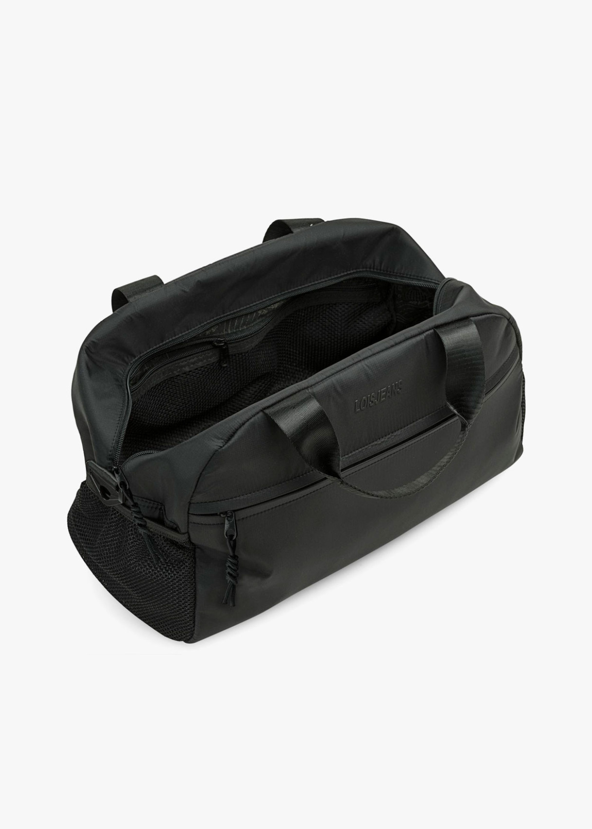 Bolsa De Viaje Para Cabina con Doble tirador y cremalleras negra