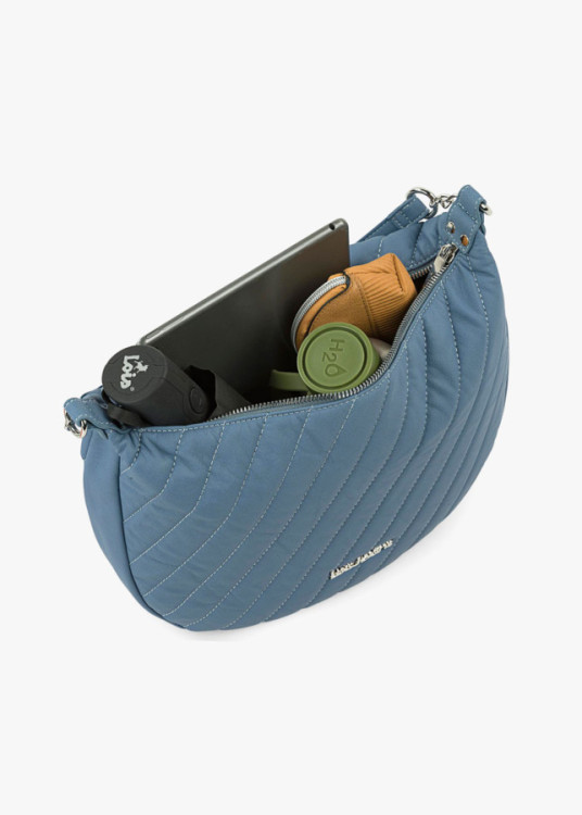 Bolso de hombro con bandolera Piel Ecológica azul