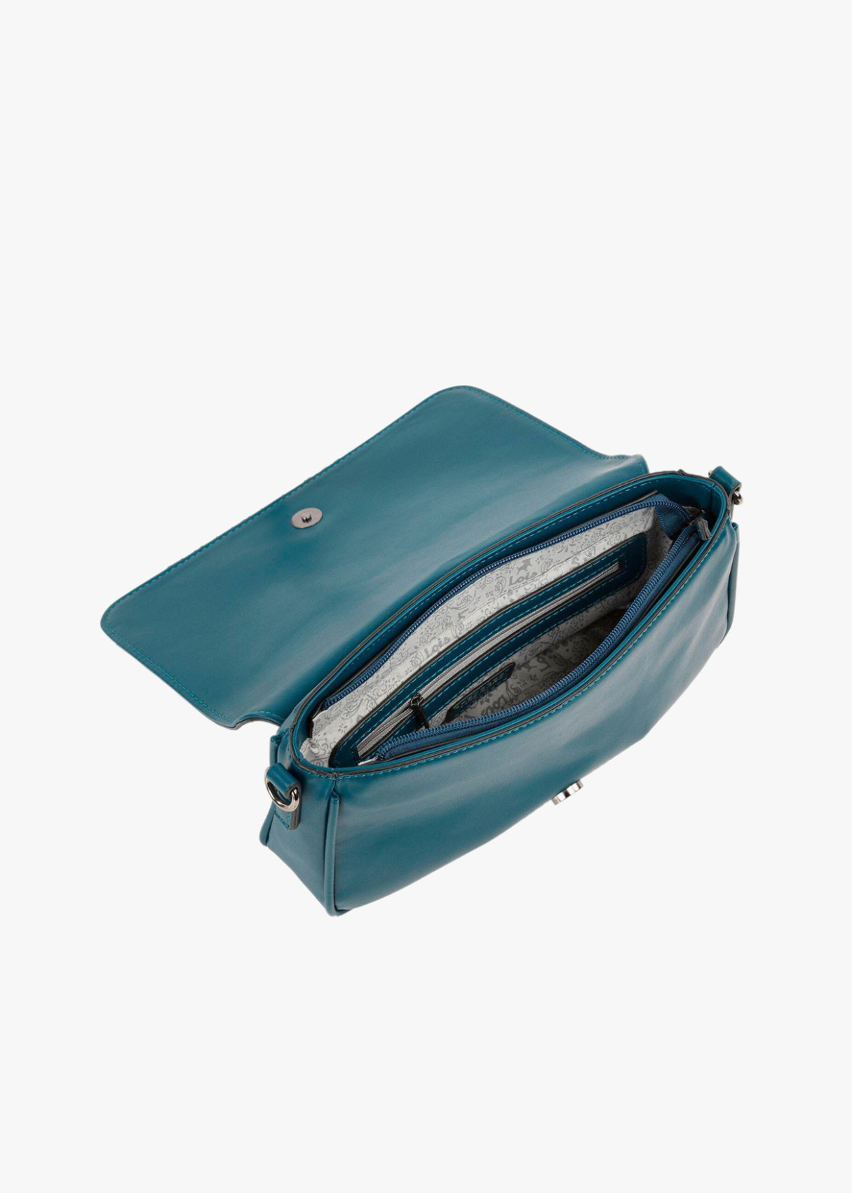 Bolso de hombro con bandolera llavero monedero azul