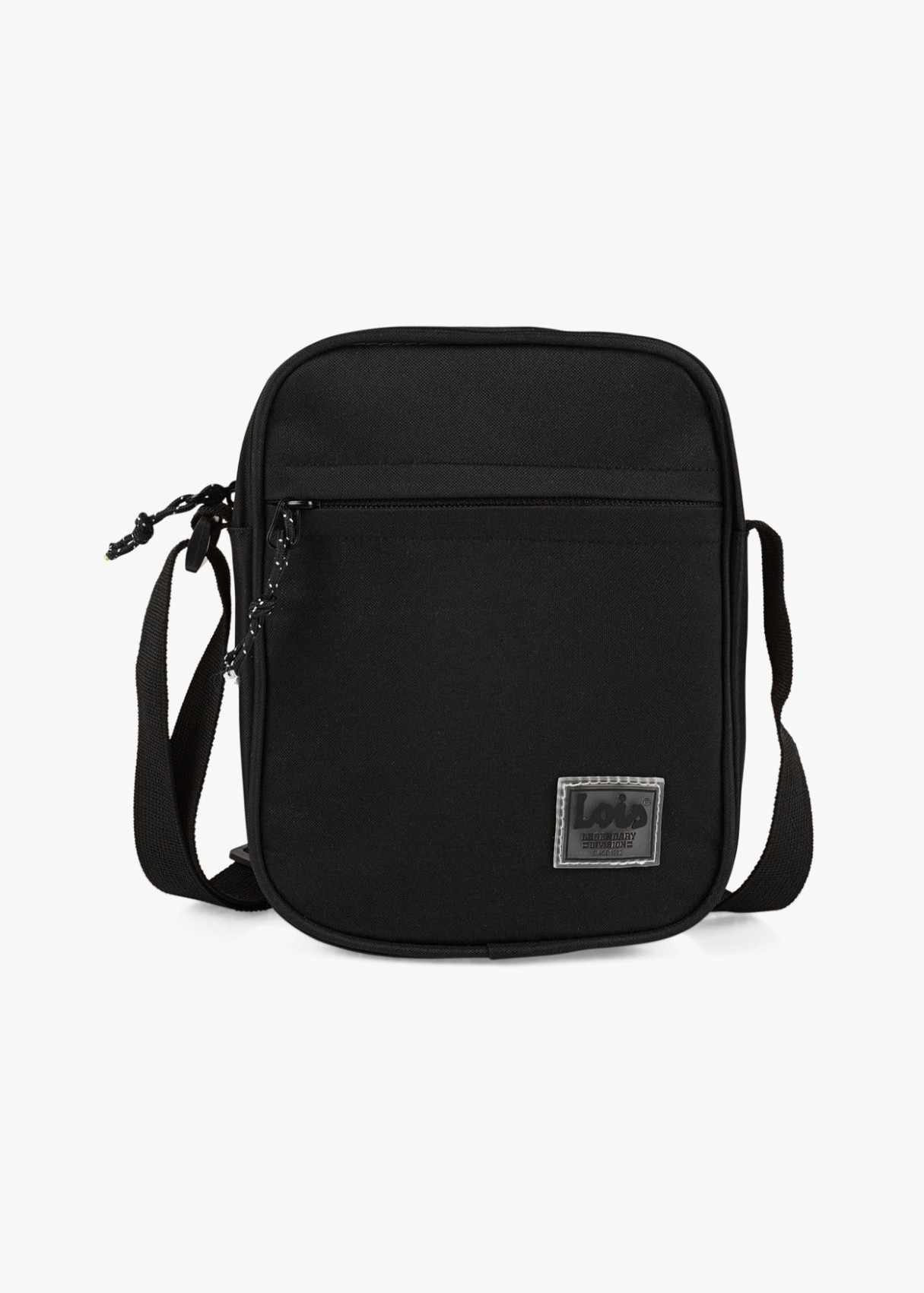 Bolso con Bandolera Ajustable y Bolsillo Exterior Negro