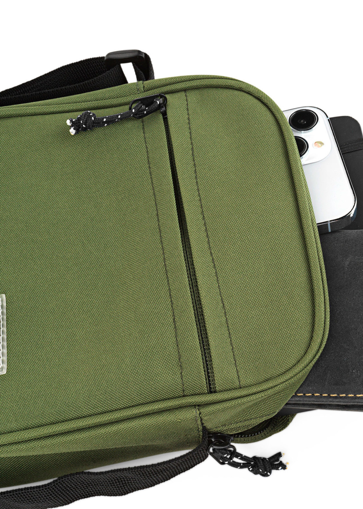 Bolso con Bandolera Ajustable y Bolsillo Exterior Verde