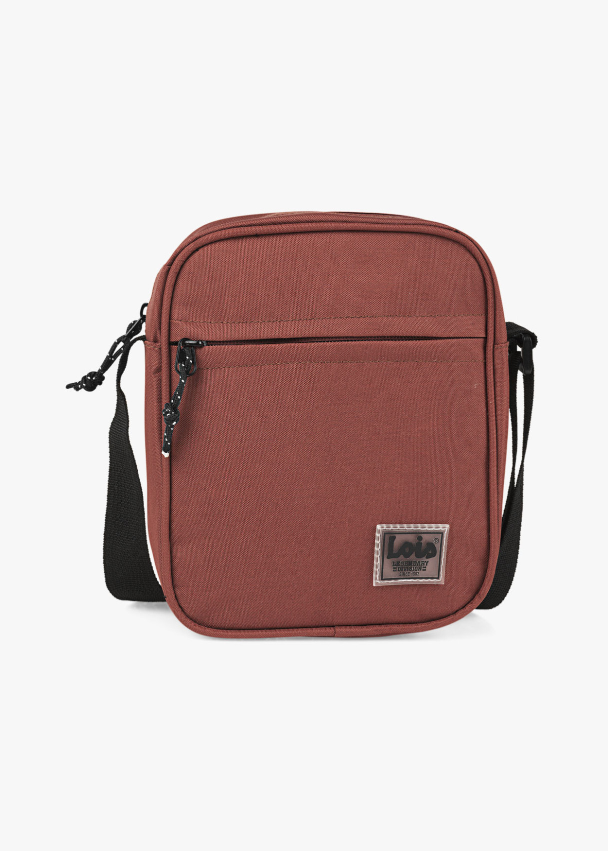 Bolso con Bandolera Ajustable y Bolsillo Exterior Teja