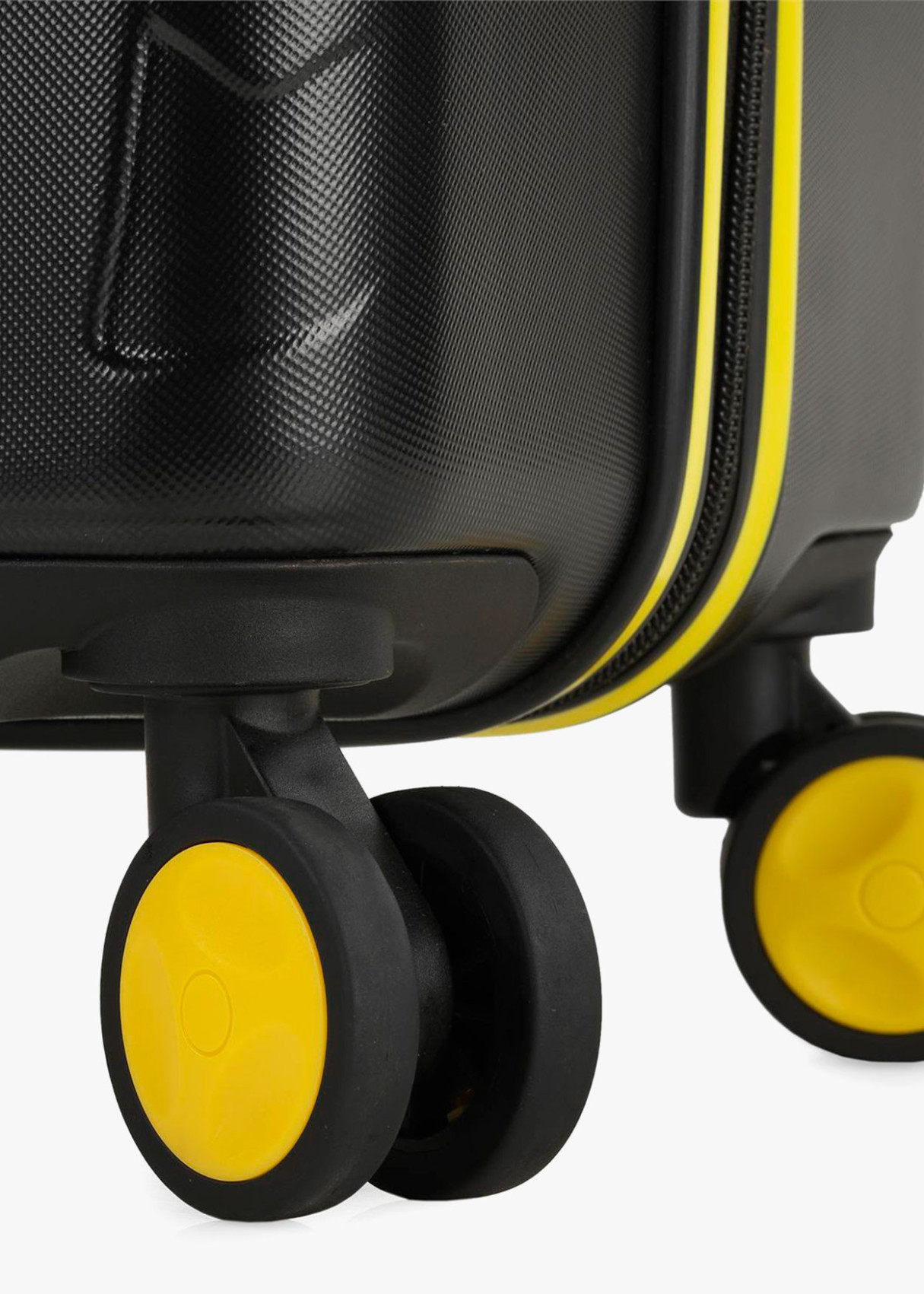 Maletas Cabina y Grande rígida con ruedas Trolley negro
