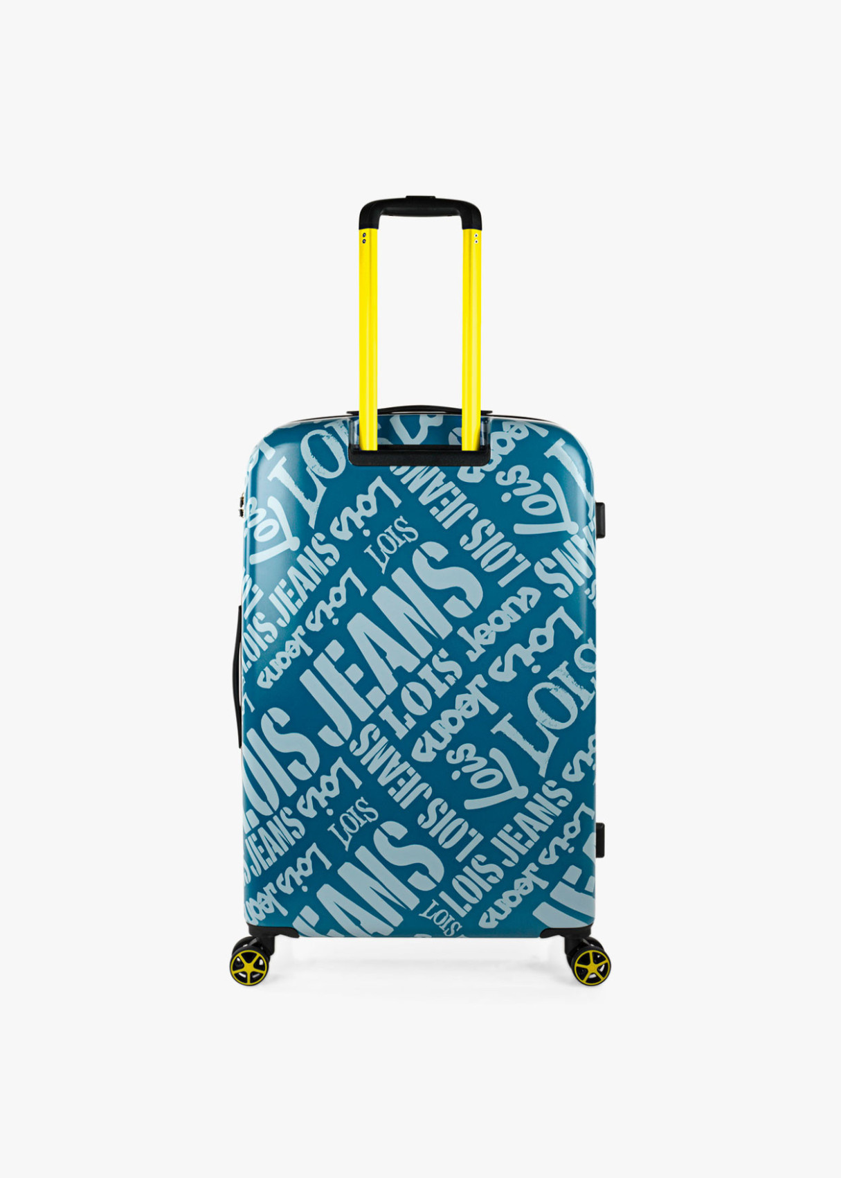 Maleta Grande 4 ruedas estampada Azul