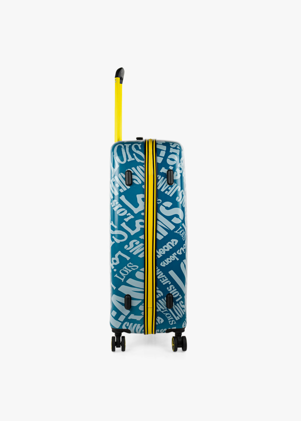 Maleta Grande 4 ruedas estampada Azul