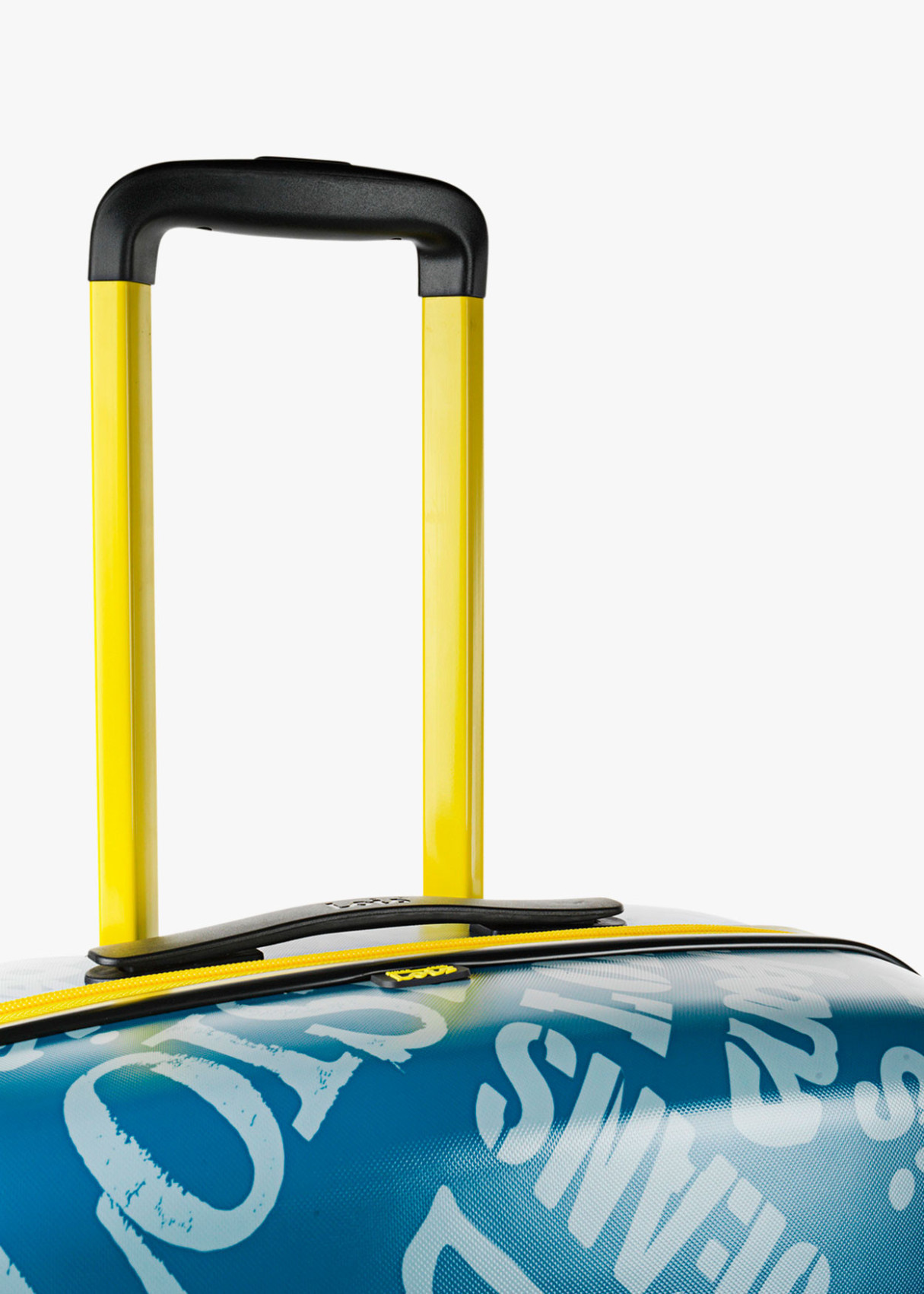 Maleta Grande 4 ruedas estampada Azul