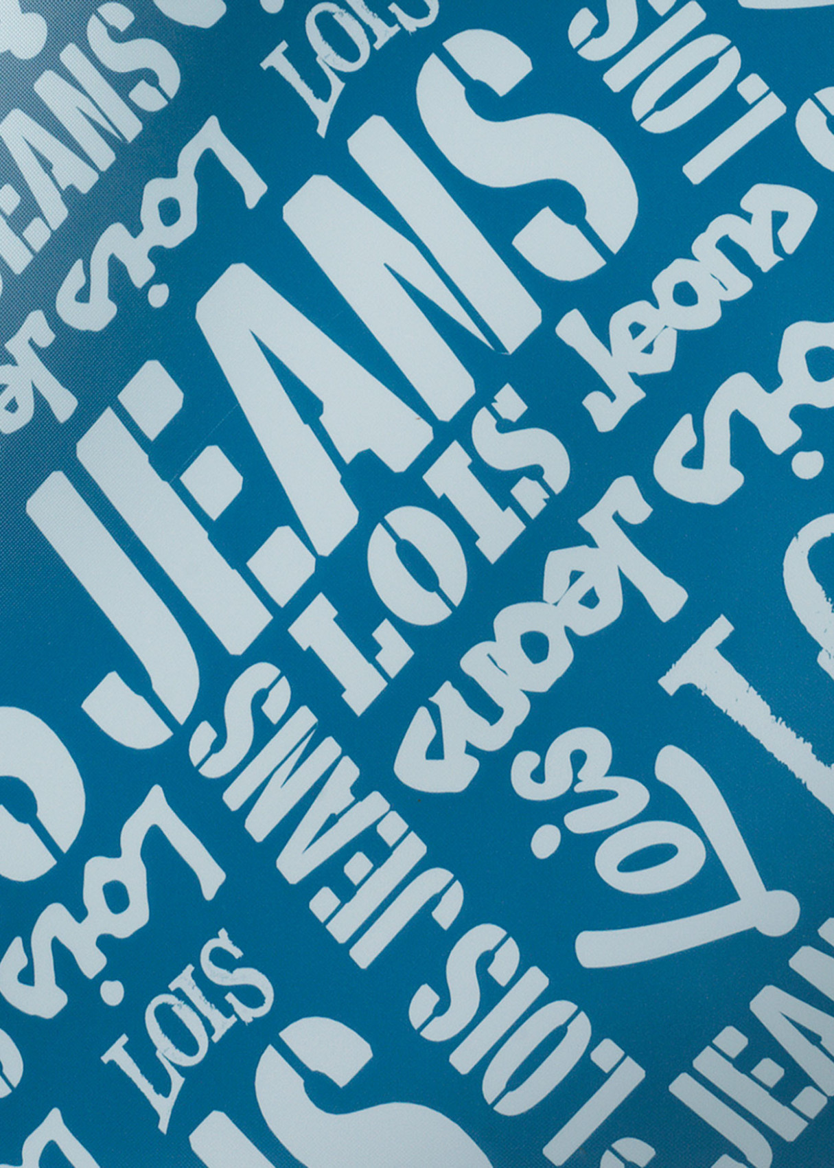 Maleta Grande 4 ruedas estampada Azul