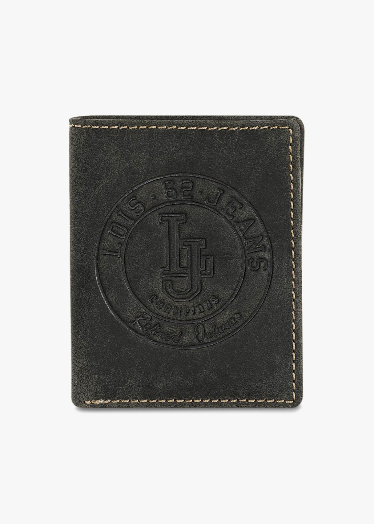 Cartera de piel con protección RFID negra