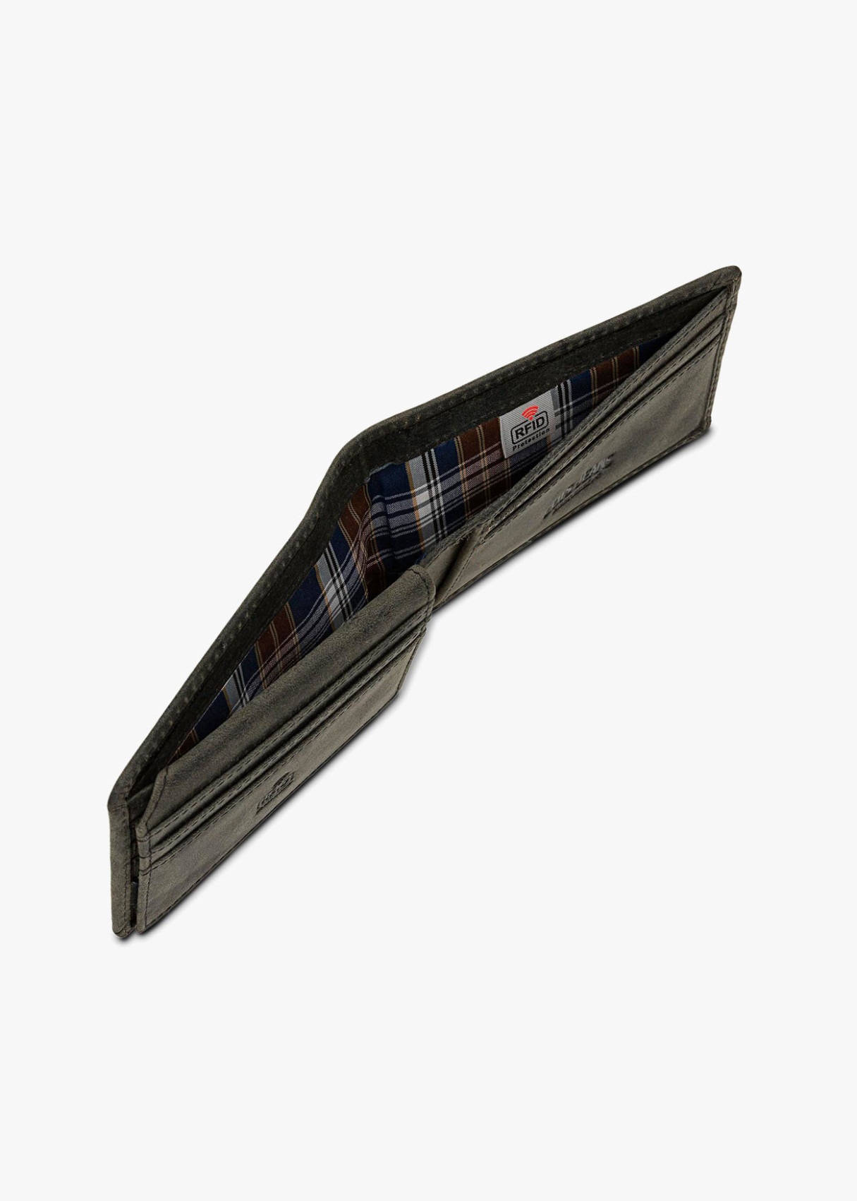 Billetera De Piel con Protección RFID negra