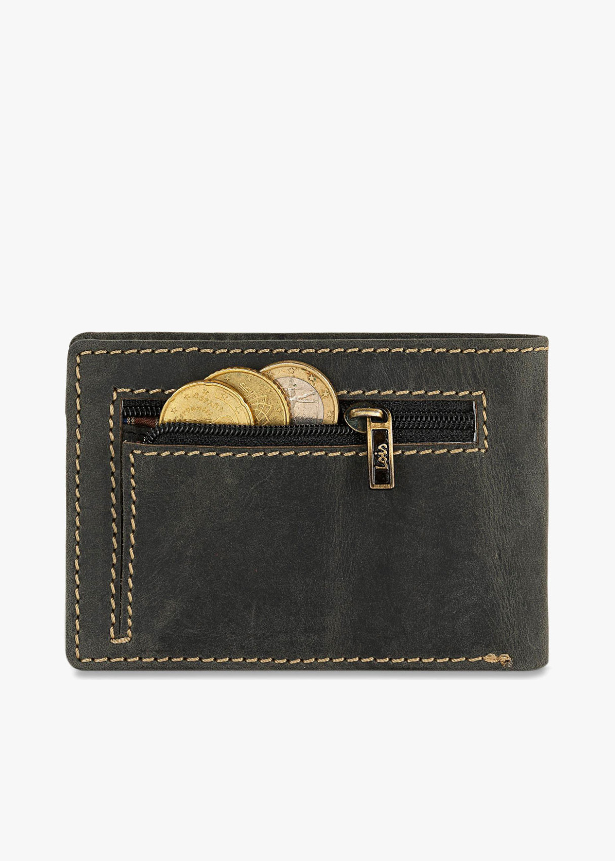 Billetera De Piel con Protección RFID negra