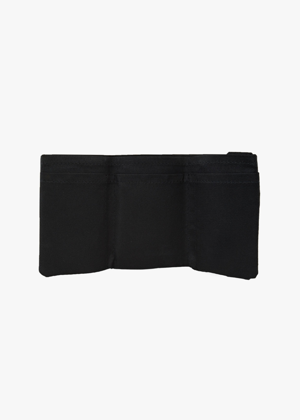 Cartera billetera con tarjetero y monedero cierre elástico negra