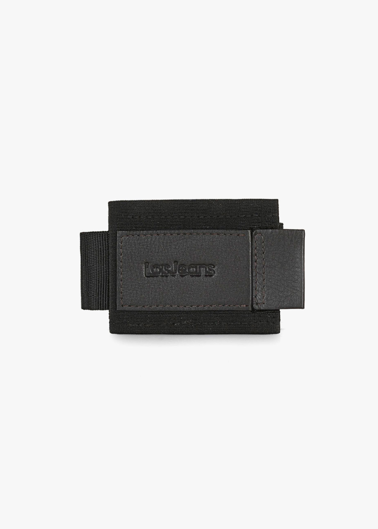 Tarjetero Monedero De Piel Wilson Con fajín negro