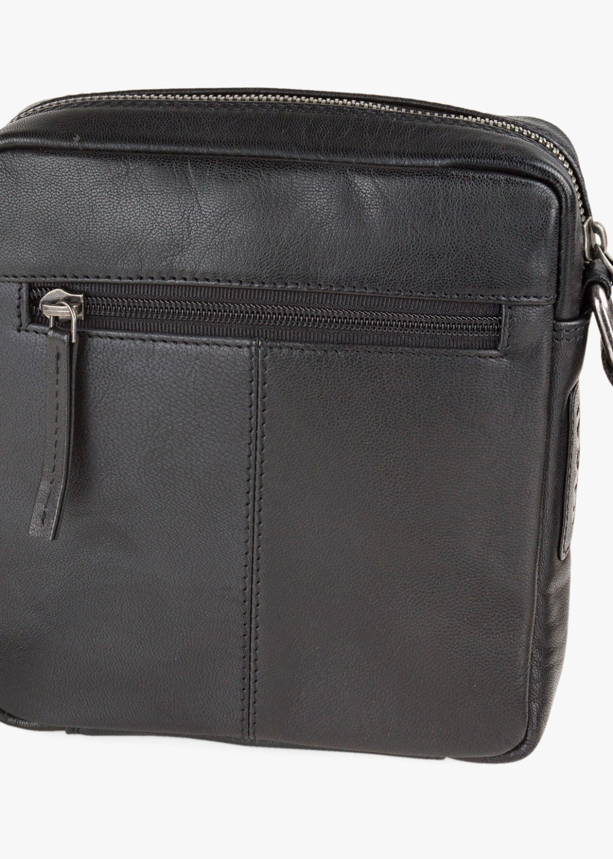Bandolera ajustable detalle logo con cremallera negra