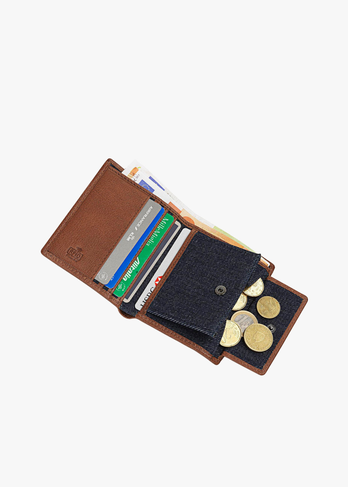 Cartera de Lona Denim azul