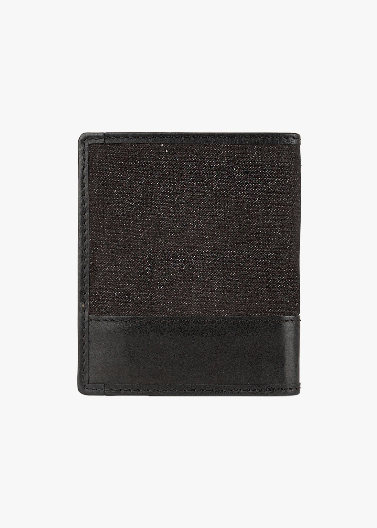 Cartera de lona denim negro