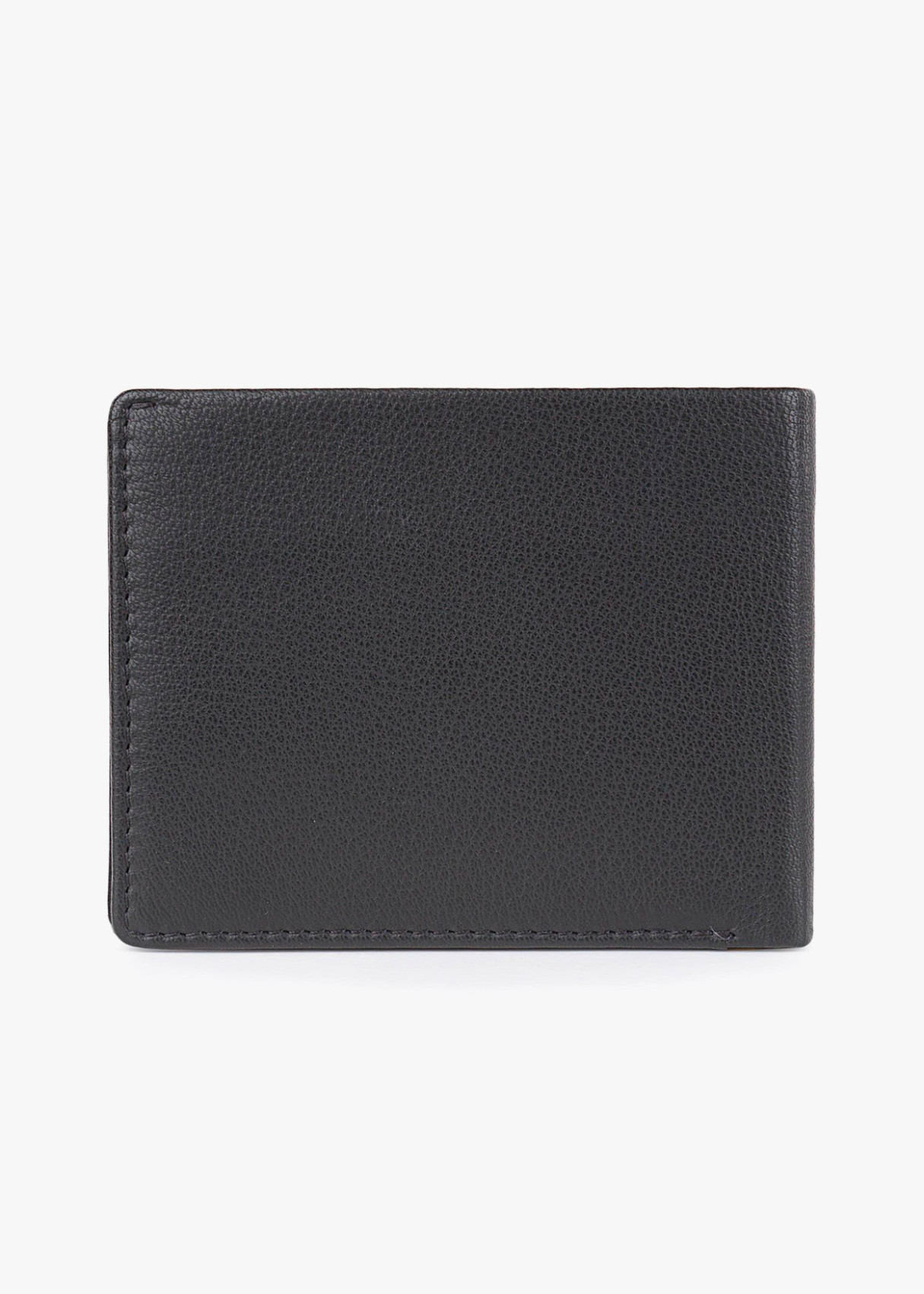 Cartera billetera de Piel con compartimentos negra