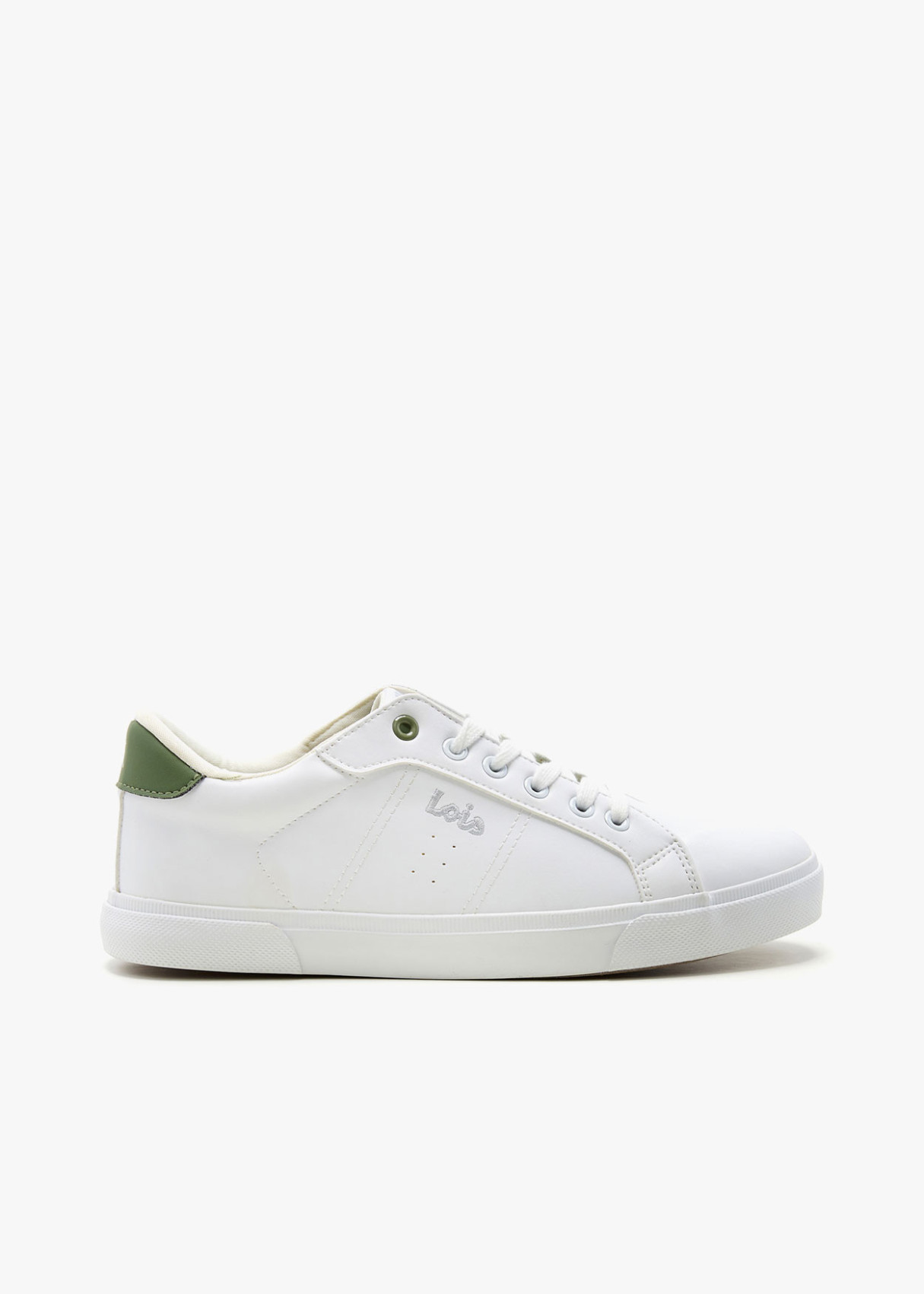 Bambas con Cierre de Cordones y Detalles a Contraste Blanca