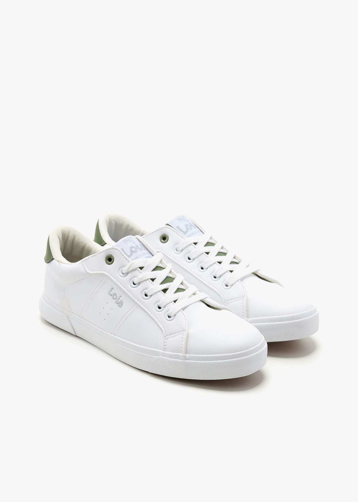 Bambas con Cierre de Cordones y Detalles a Contraste Blanca