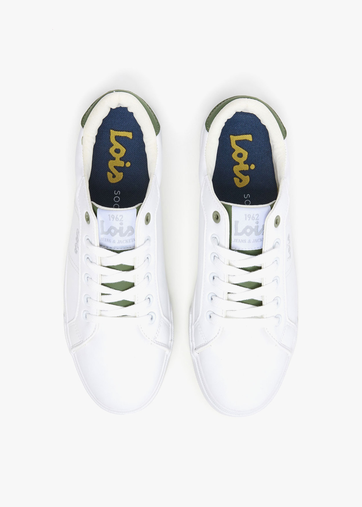 Bambas con Cierre de Cordones y Detalles a Contraste Blanca