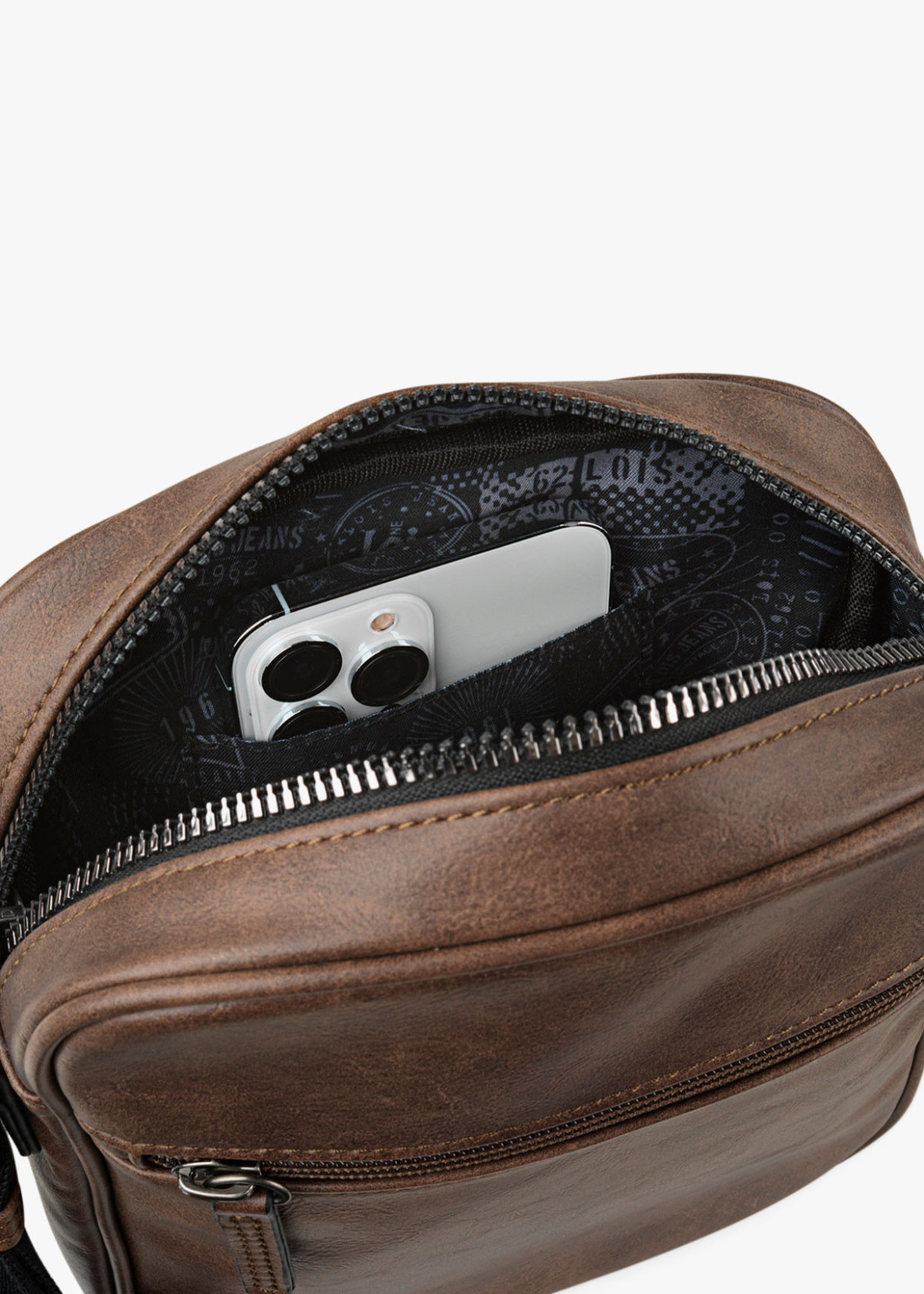 Bandolera ajustable Lois 62 marrón