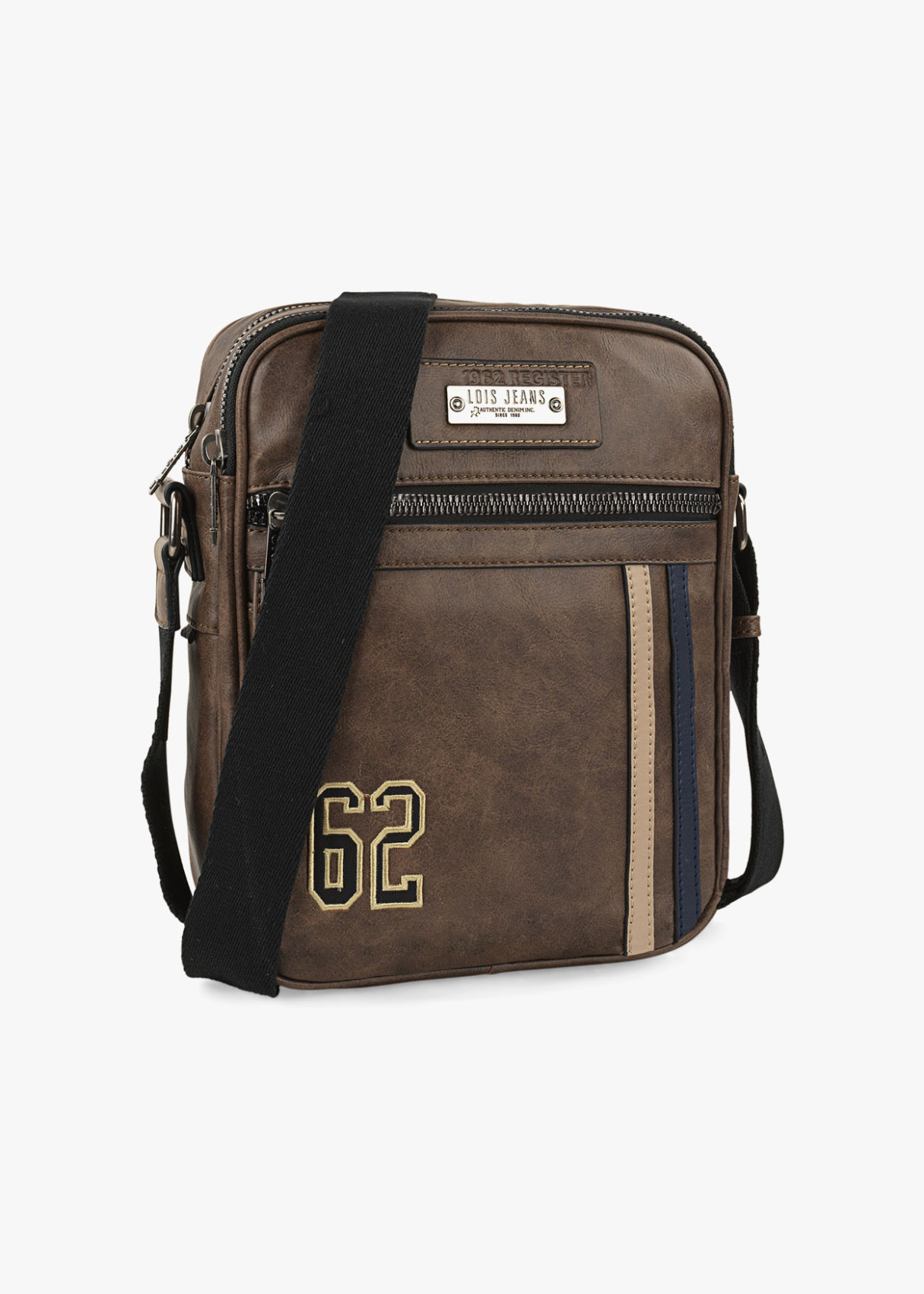 Bolso bandolera ajustable Lois 62 marrón
