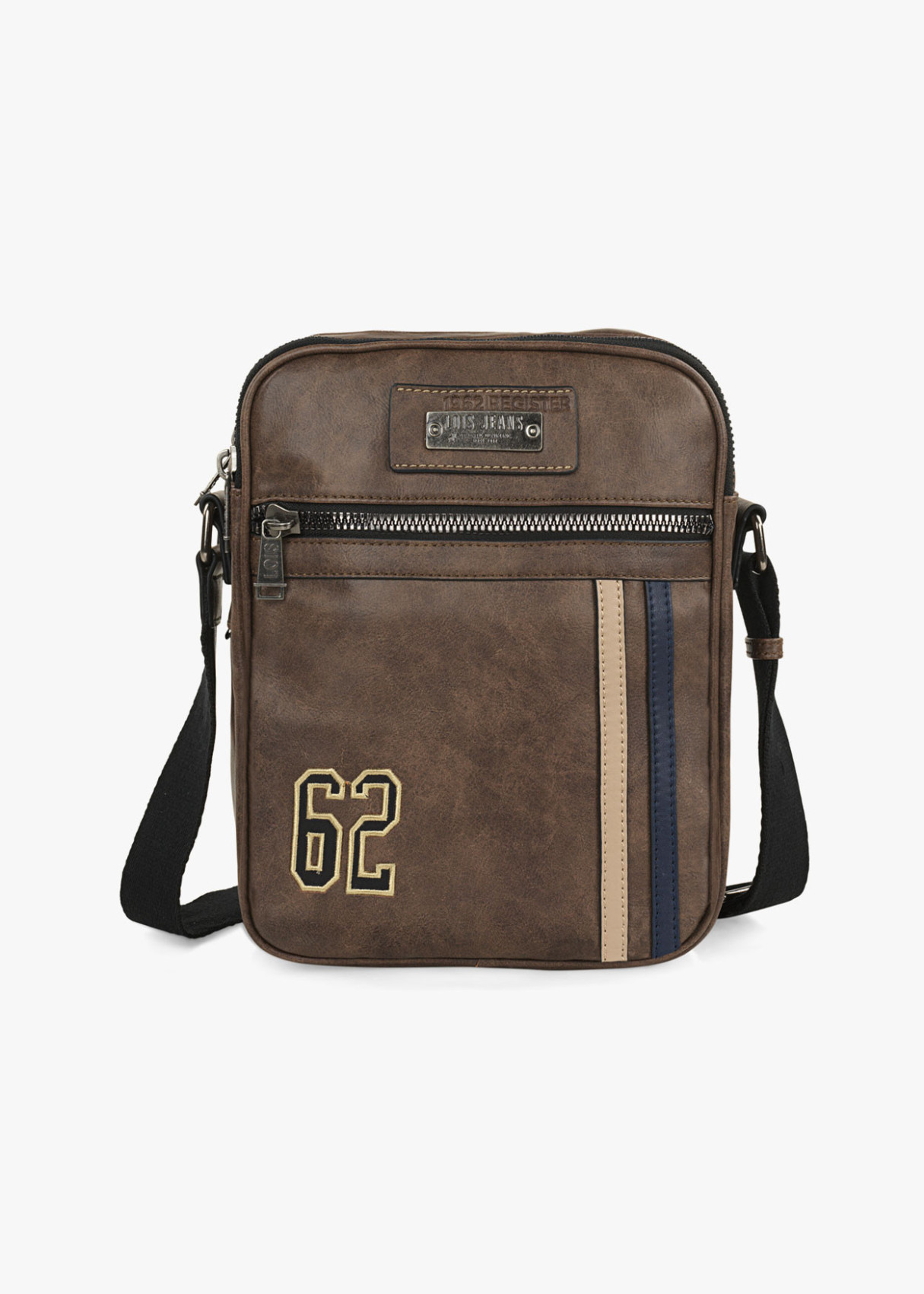 Bolso bandolera ajustable Lois 62 marrón