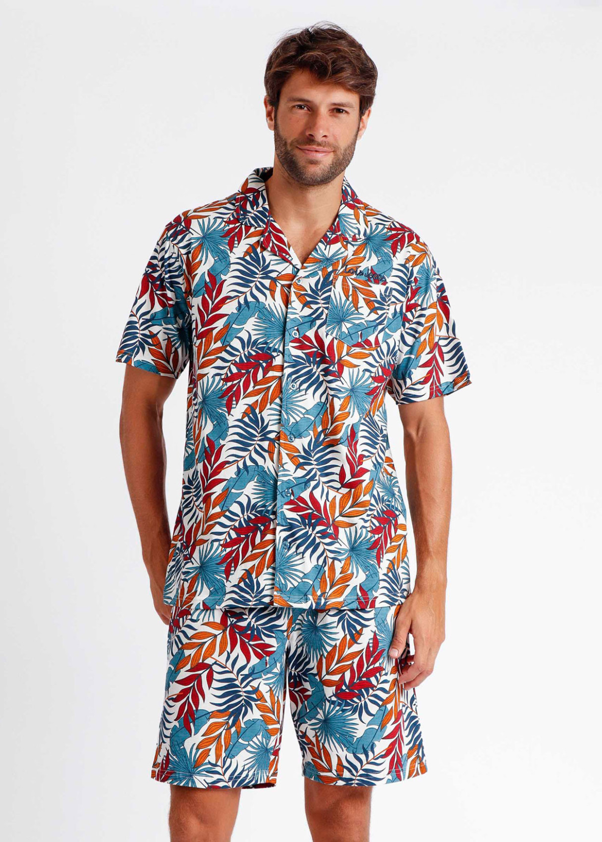 Pijama Manga Corta Dynamic azul
