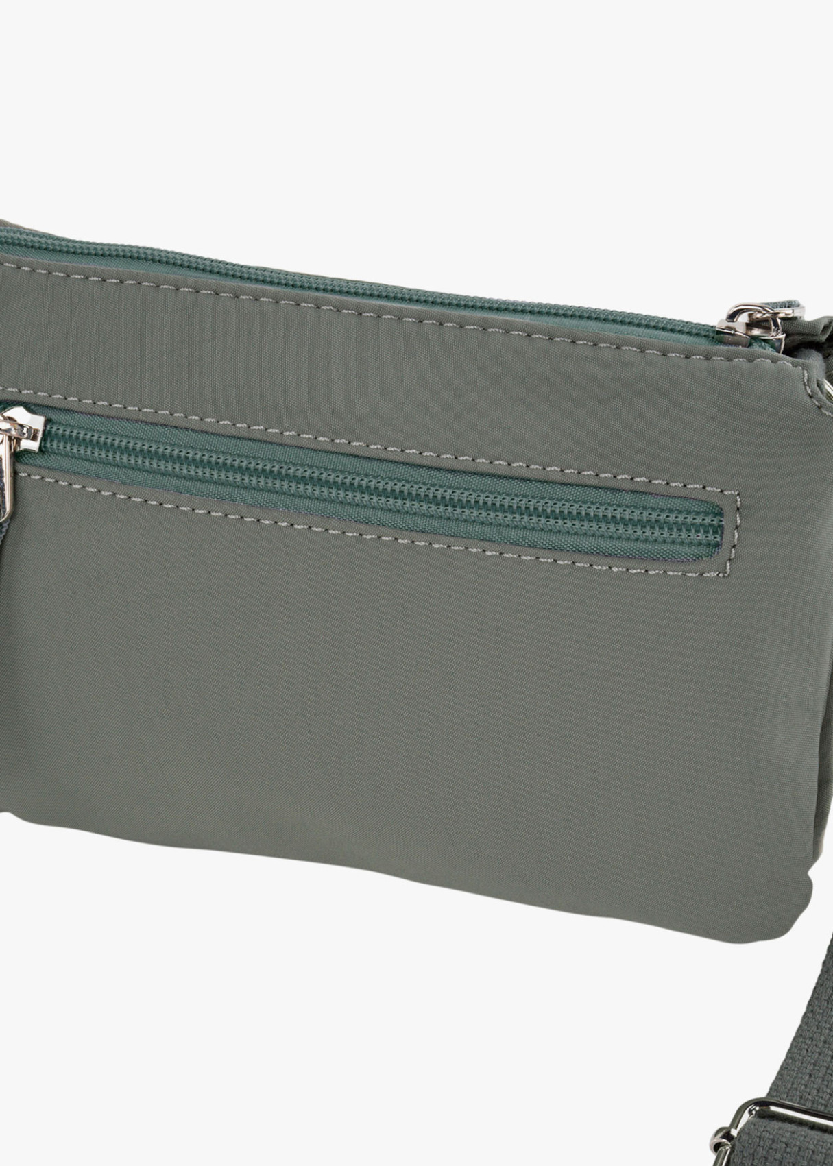 Bolso bandolera ajustable doble compartimento verde