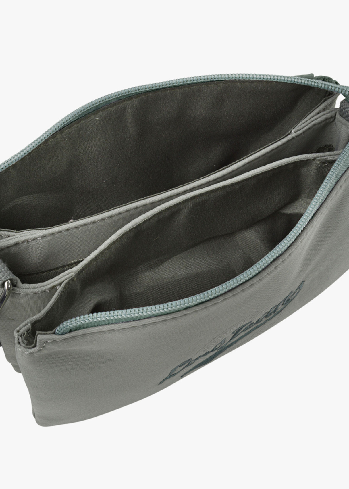 Bolso bandolera ajustable doble compartimento verde