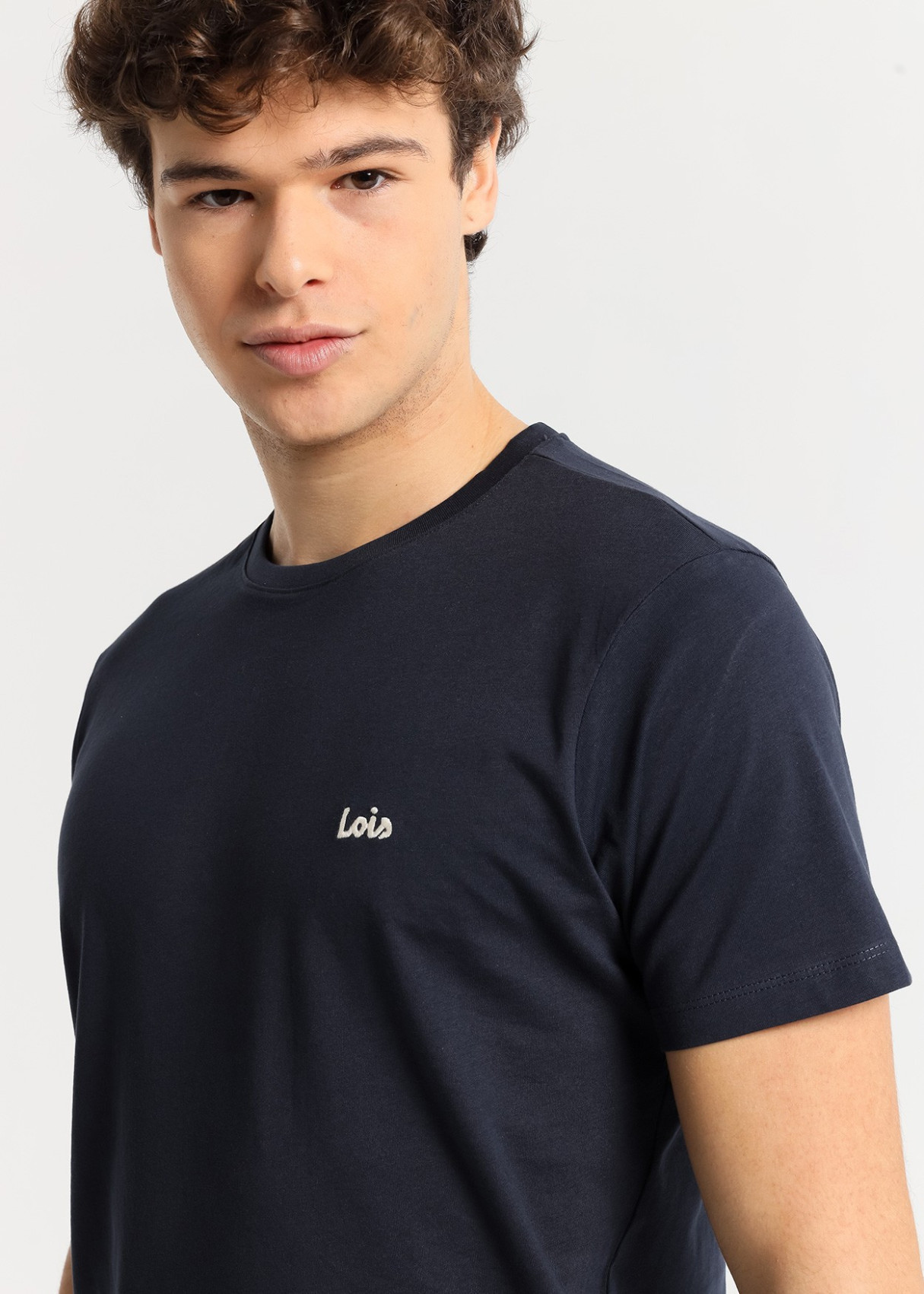 Camiseta manga corta básica Galet Biff azul marino