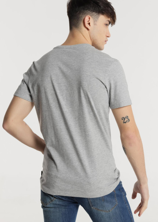 Camiseta manga corta básica Galet Biff gris