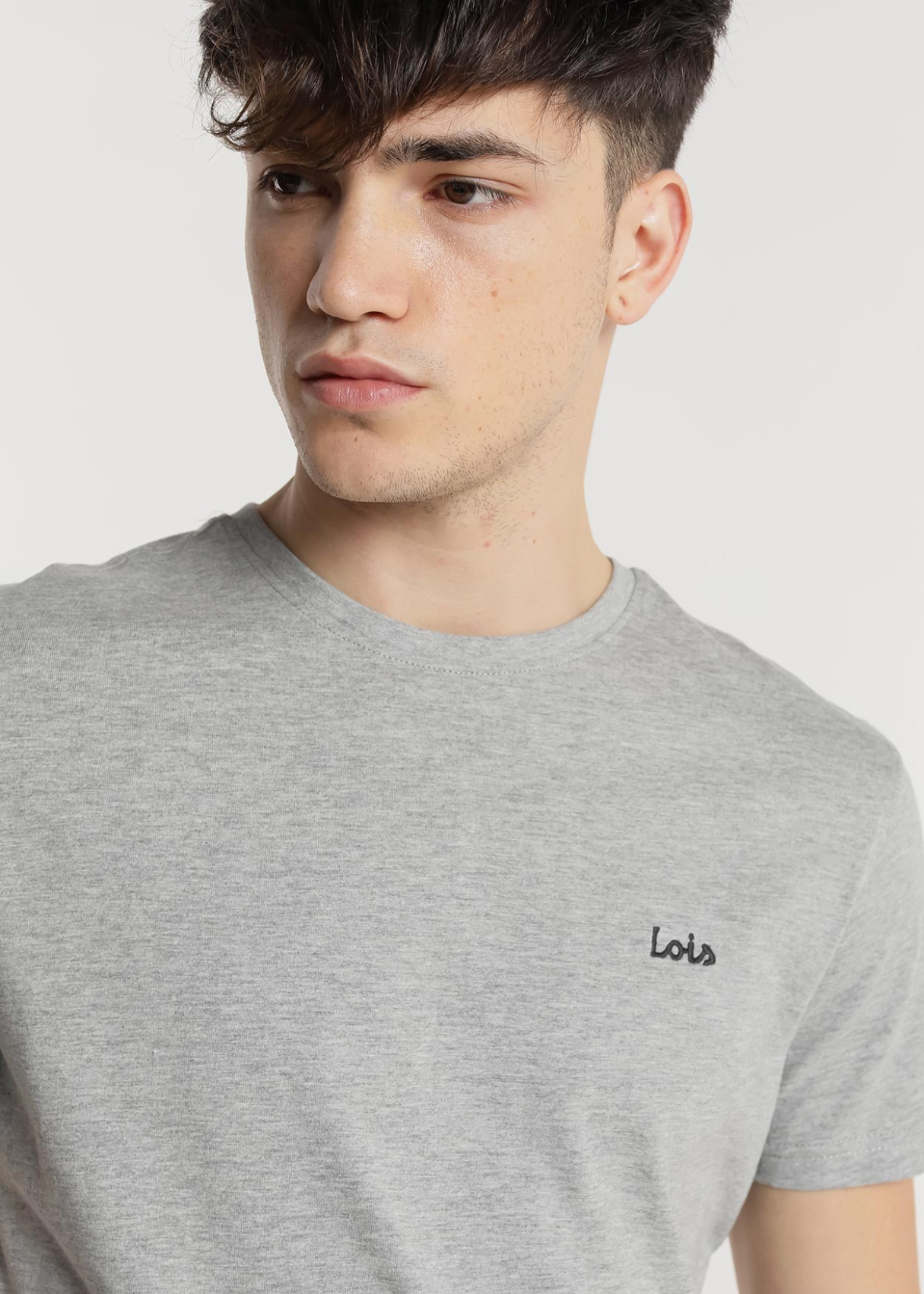 Camiseta manga corta básica Galet Biff gris