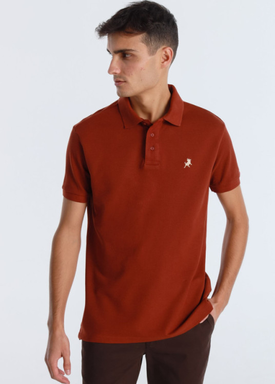 Polo Manga Corta Filipo-Classic Pique rojo