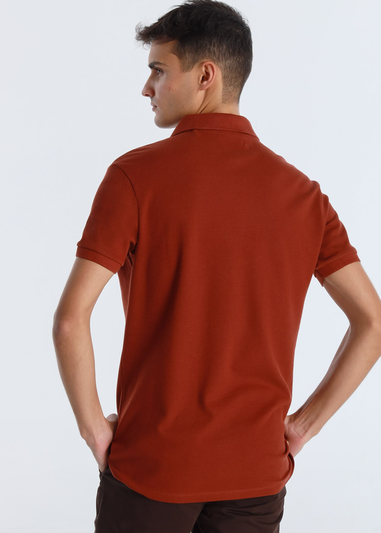 Polo Manga Corta Filipo-Classic Pique rojo