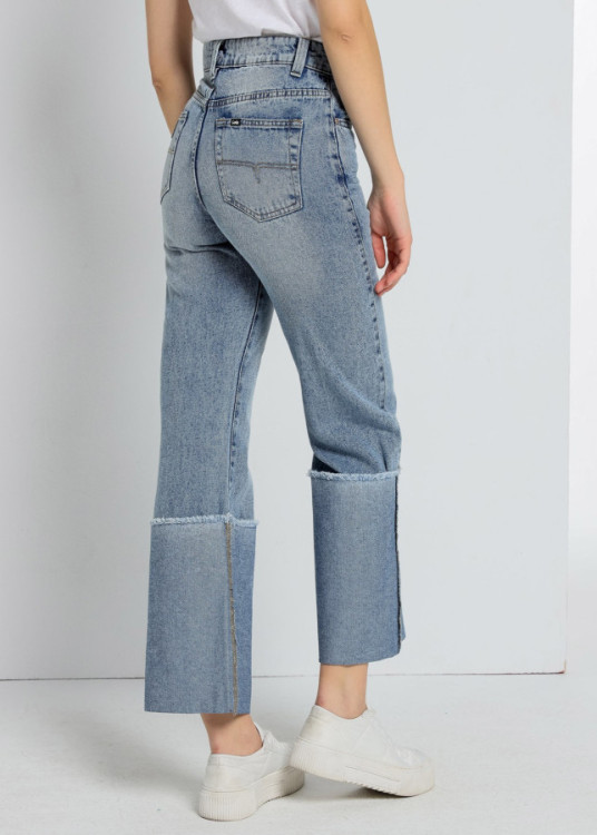 Jeans Cintura Media Boot Cut  100% algodón