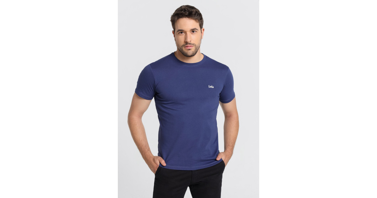 Camiseta Manga Corta Básica azul