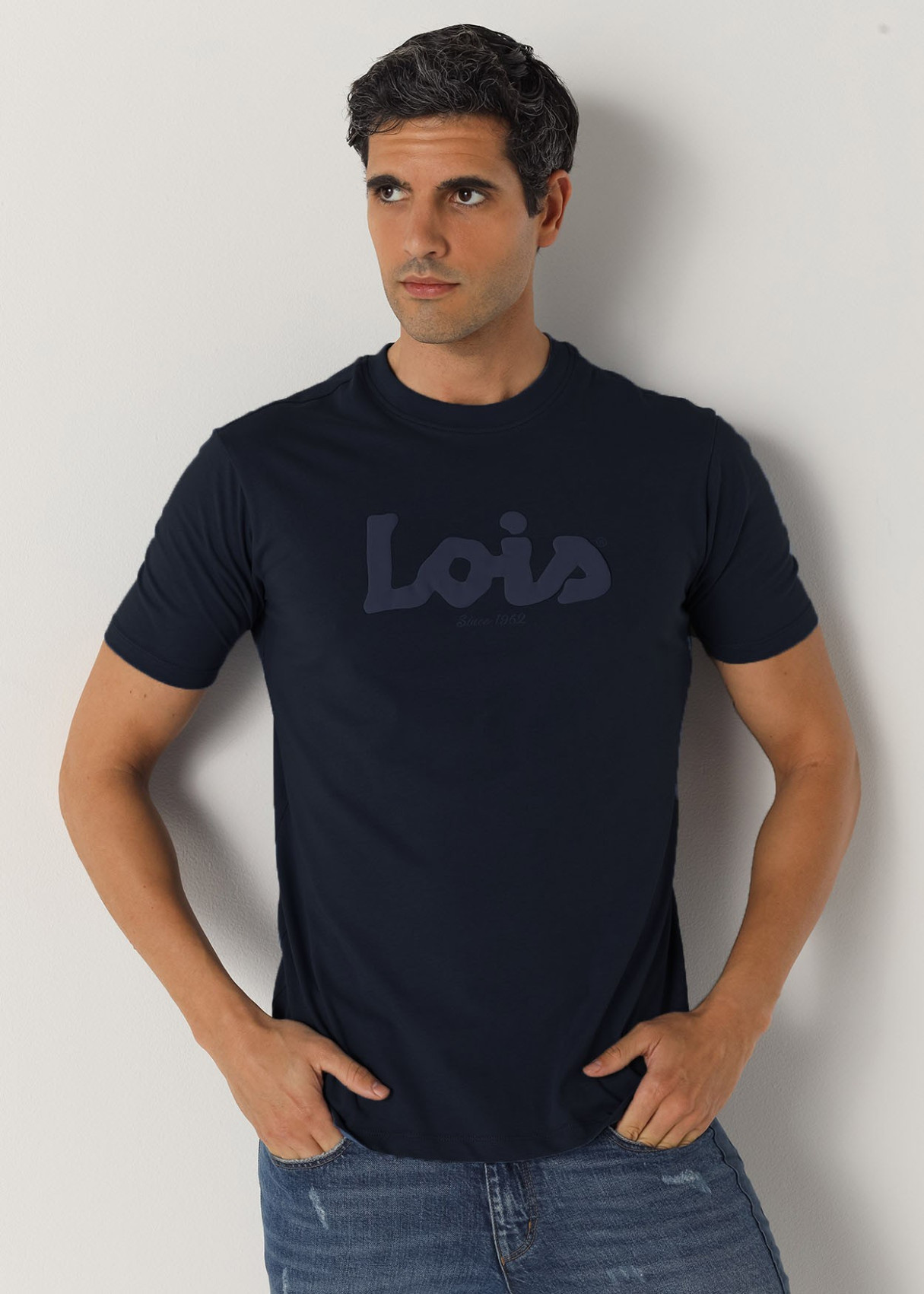 Camiseta Manga Corta logo azul
