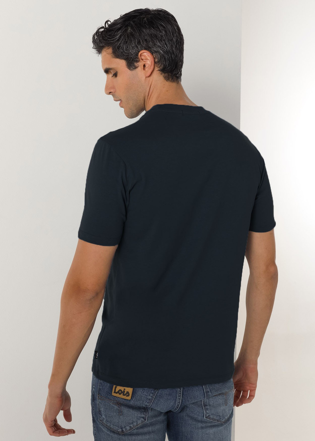 Camiseta Manga Corta logo azul marino