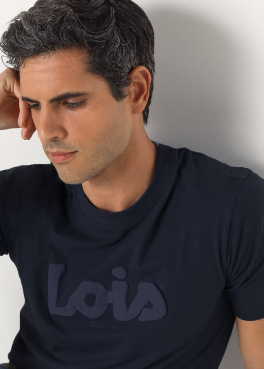 Camiseta Manga Corta logo azul marino