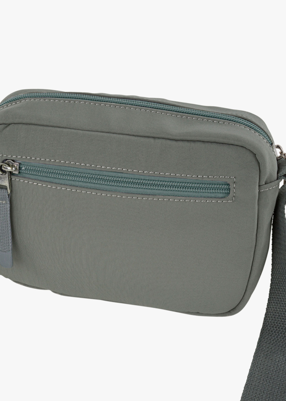 Bolso bandolera ajustable con cremallera menta