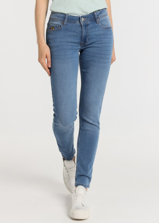 Jeans Slim Cintura Baja