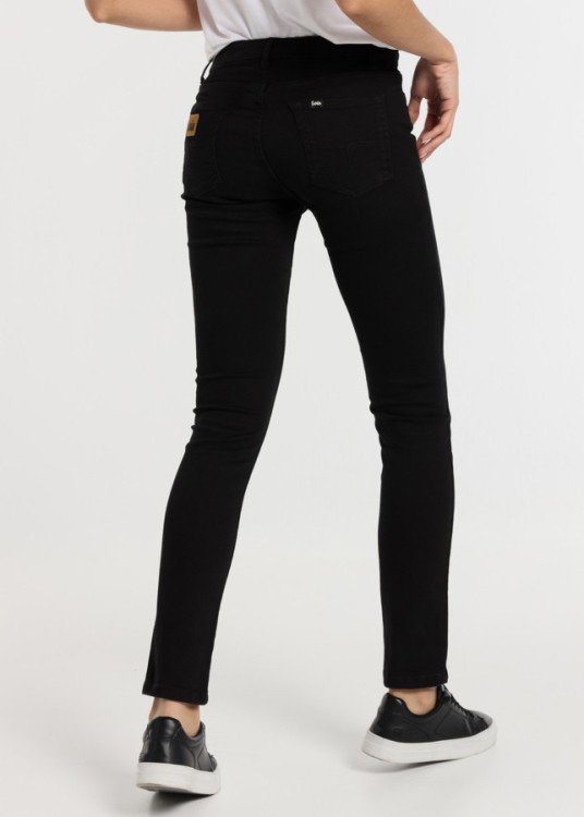 Jeans Skinny Cintura Baja Ultra Black