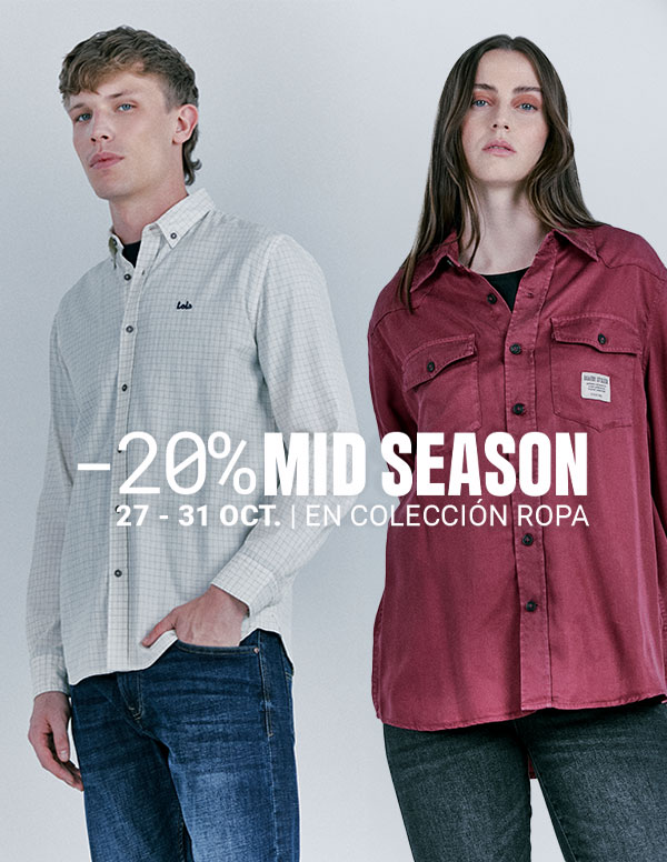 MID SEASON | -20 % en Ropa Mujer y Hombre